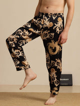 [Sort Drage] SilkSilky-DK Men's Sleep Shorts 001