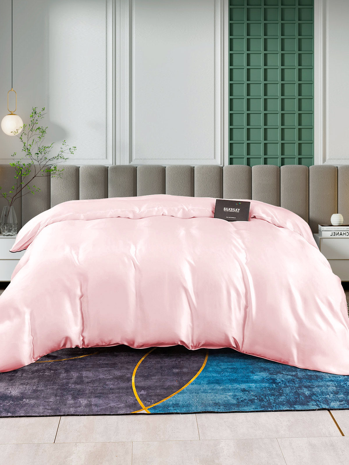 [Lyserød] SilkSilky-DK 25Momme Duvet Cover 003