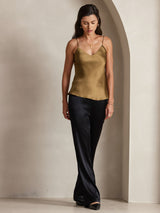 [Kaffe] SilkSilky-DK Spaghetti Strap V Neck Camisole Top 003