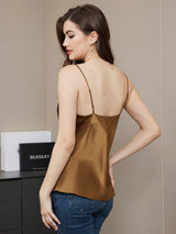 [Kaffe] SilkSilky-DK Spaghetti Strap V Neck Camisole Top 002