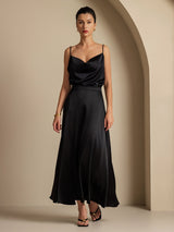 [Sort] SilkSilky-DK Spaghetti Strap Cowl Neck Women's Outfit Sets 001