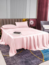 [Lyserød] SilkSilky-DK 22Momme Bedding Set 003,