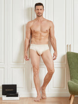 [Beige] SilkSilky-DK Herreundertøj 006
