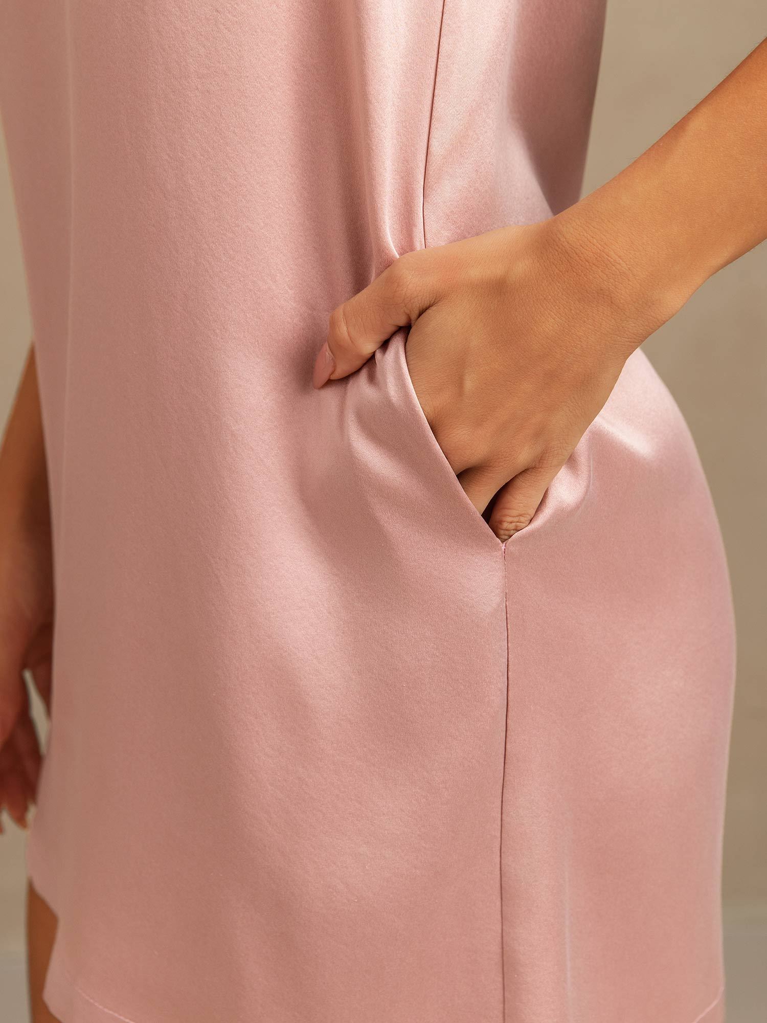 [Ferskenhud] SilkSilky-DK 19Momme Silke Nightgown 005,