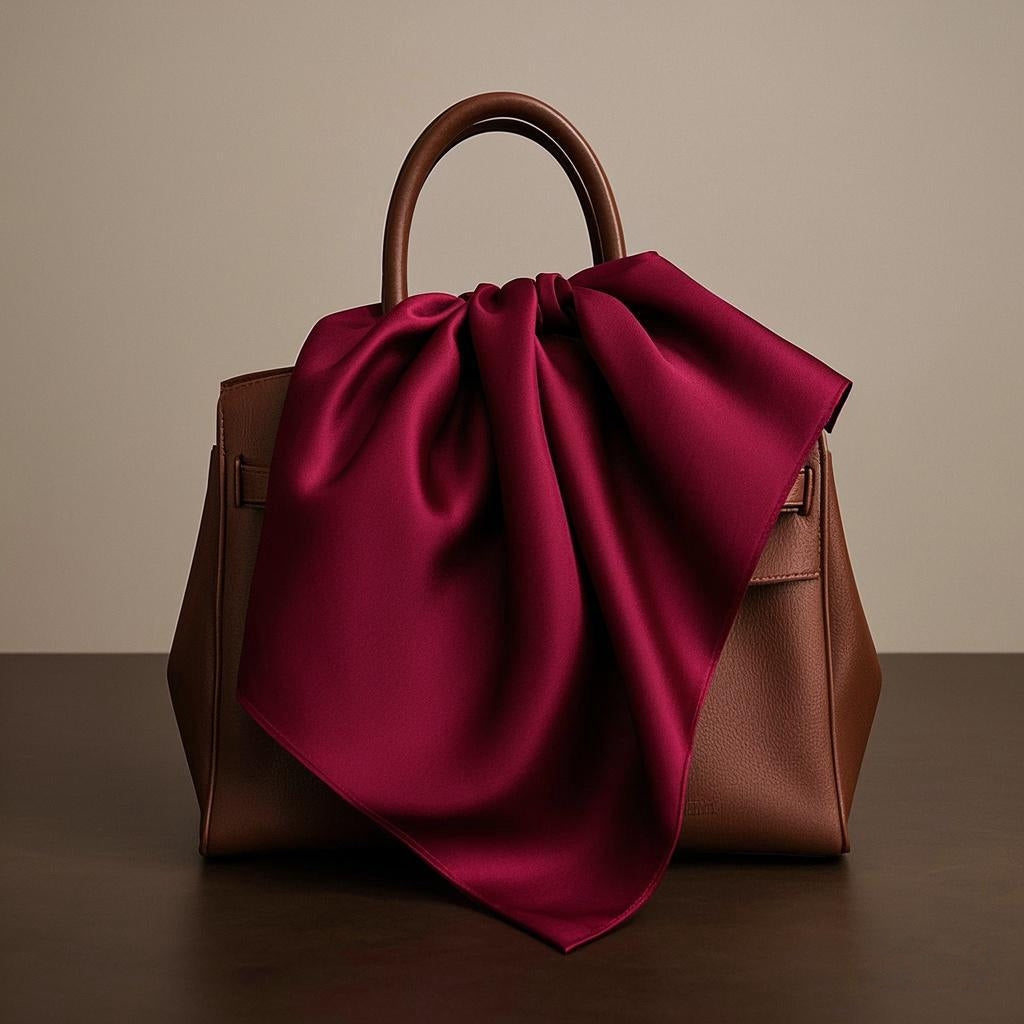 [Mørkerød] SilkSilky-DK Scarf 002