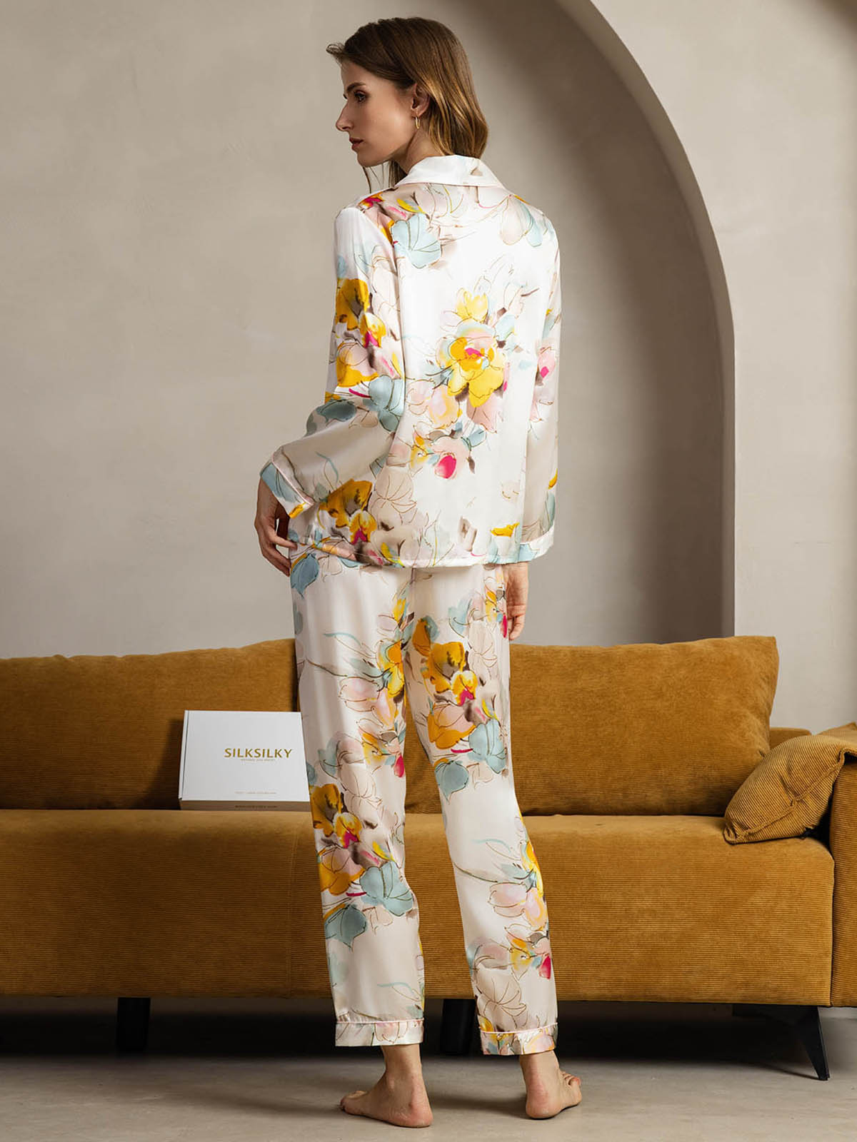 [Orkidéblæk] SilkSilky-DK Womens Pajamas 002