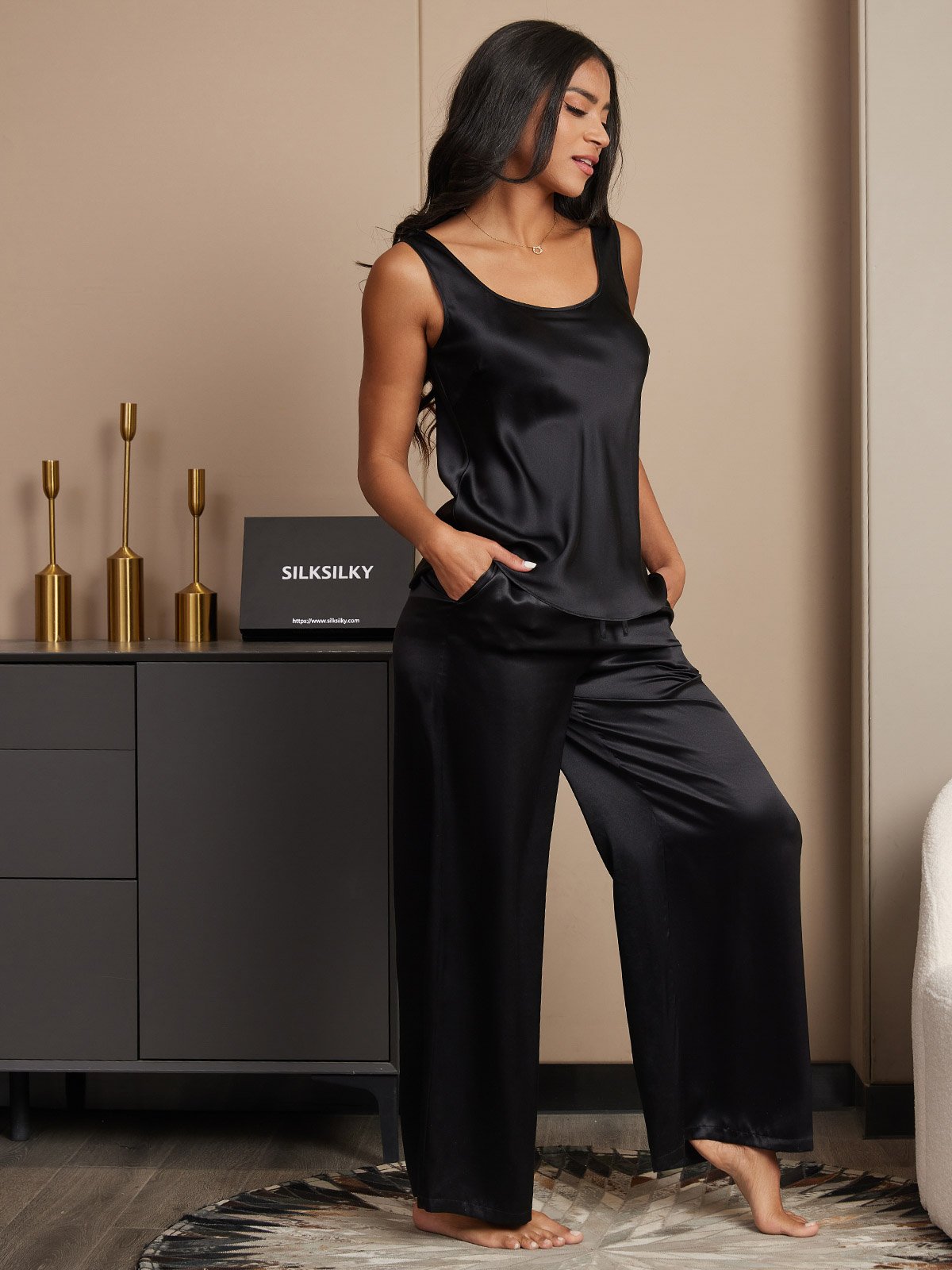 [Sort] SilkSilky-DK Camisole Set 004