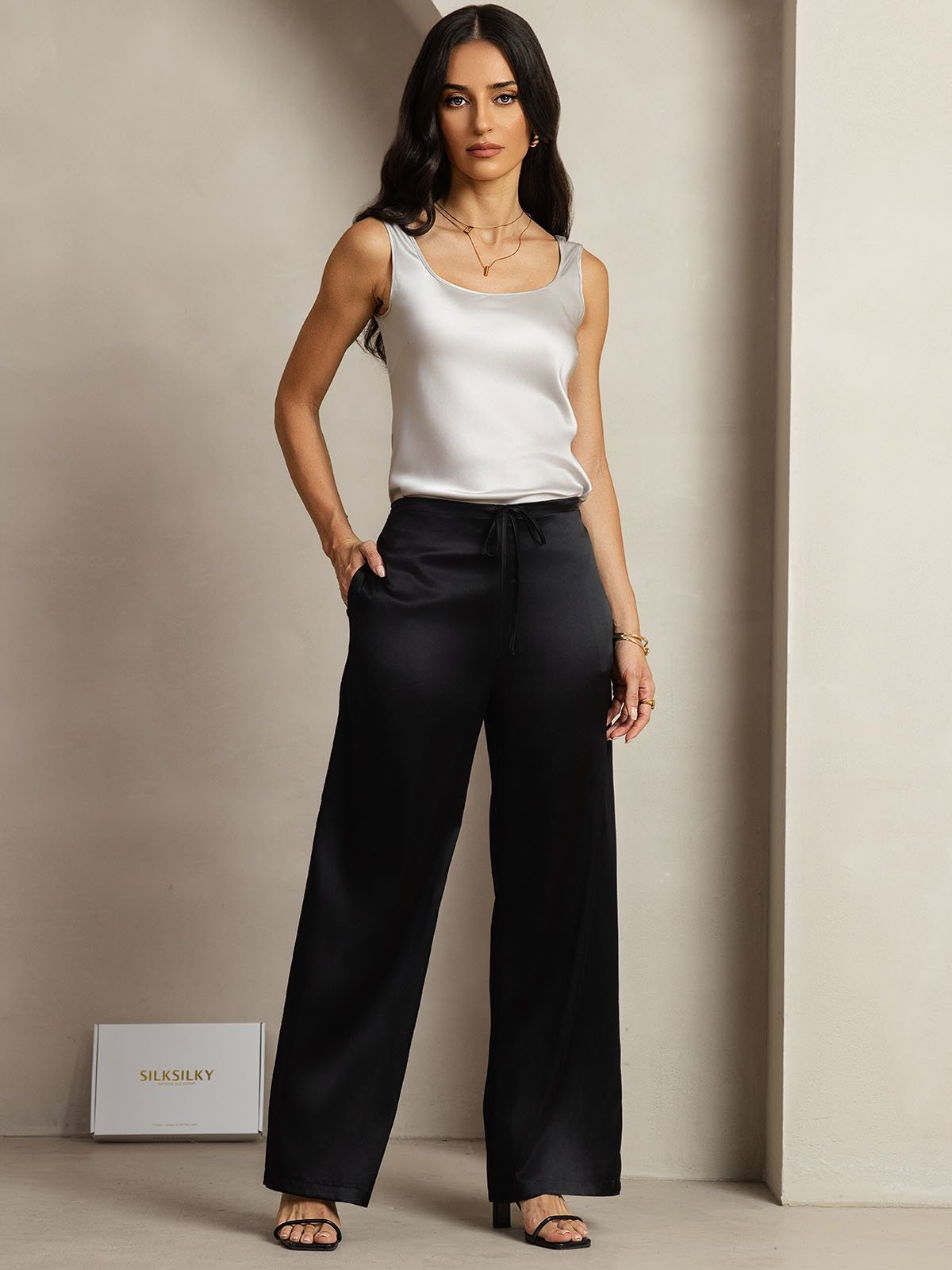 [Sort] SilkSilky-DK 19Momme Silke Womens Pants 006