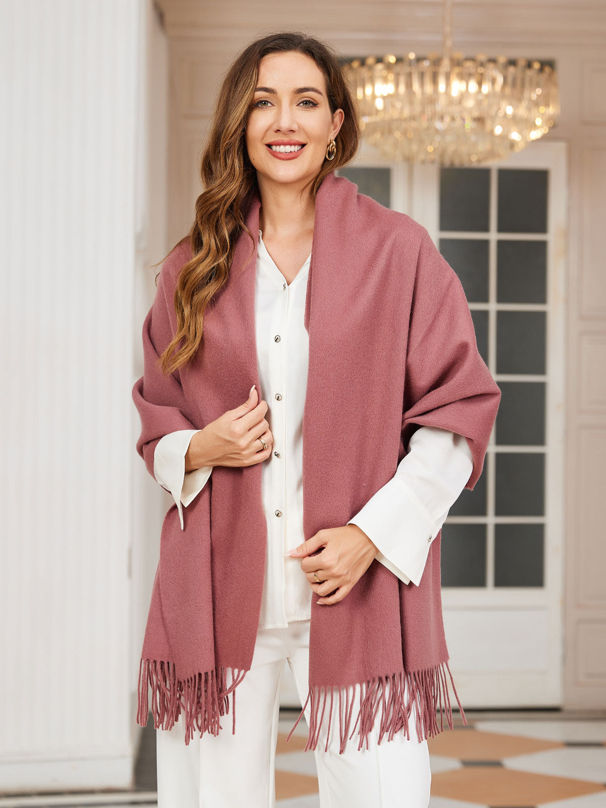[Bleg Mauve] SilkSilky-DK Scarf 002