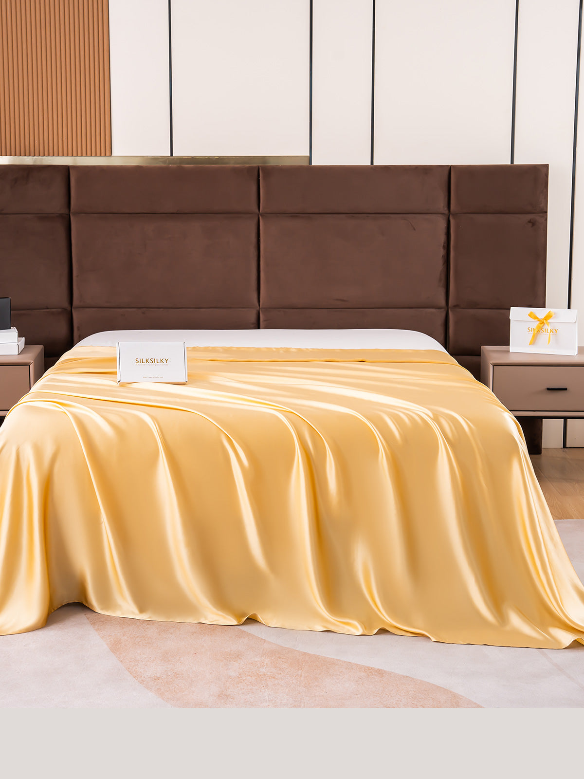 [Champagne] SilkSilky-DK 19Momme Sheet 001