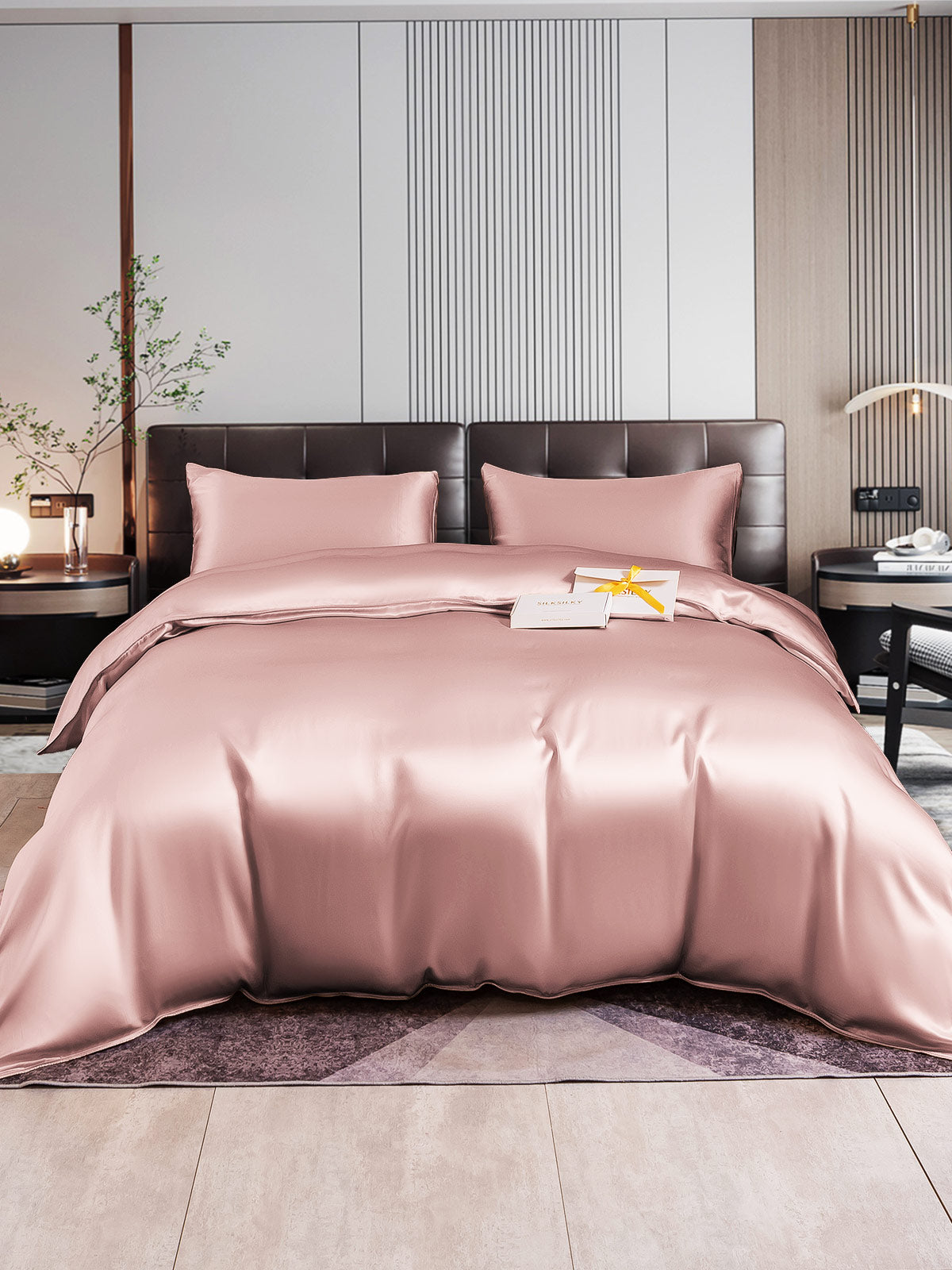 [Bleg Mauve] SilkSilky-DK 22Momme Bedding Set 001