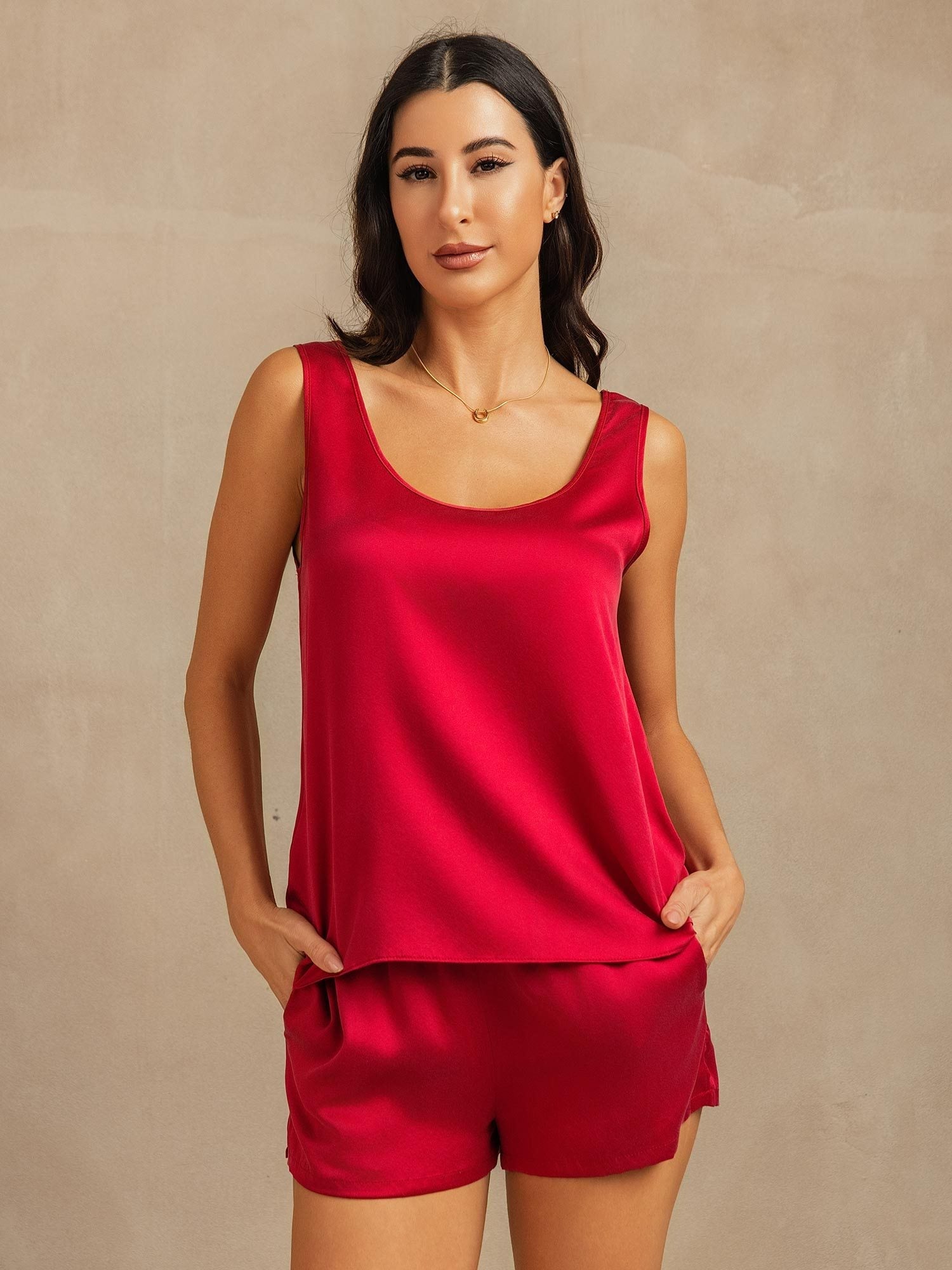 [Vin] SilkSilky-DK 19Momme Silke Womens Pajamas 001