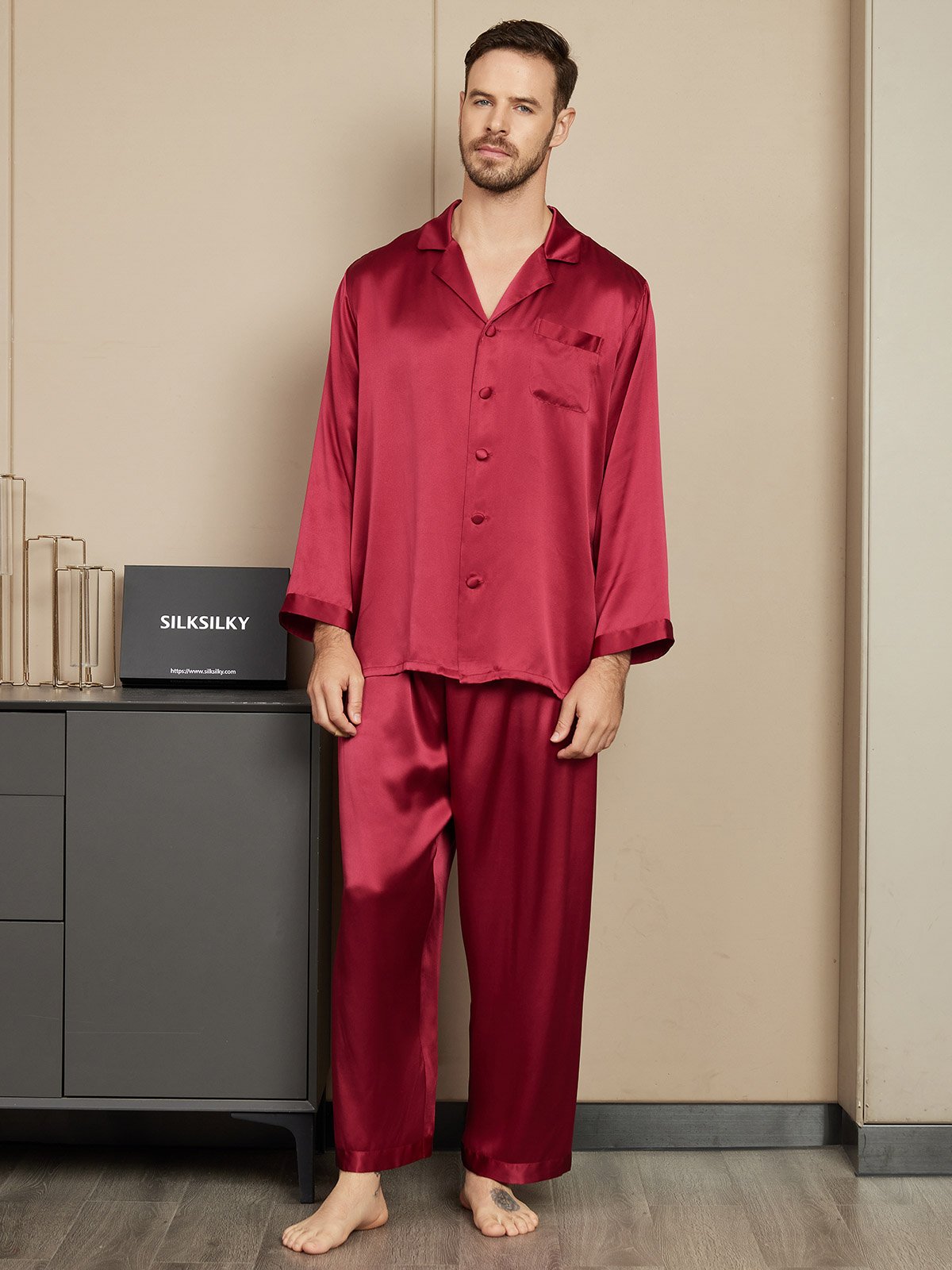 [Vin] SilkSilky-DK Mens Pajamas 001