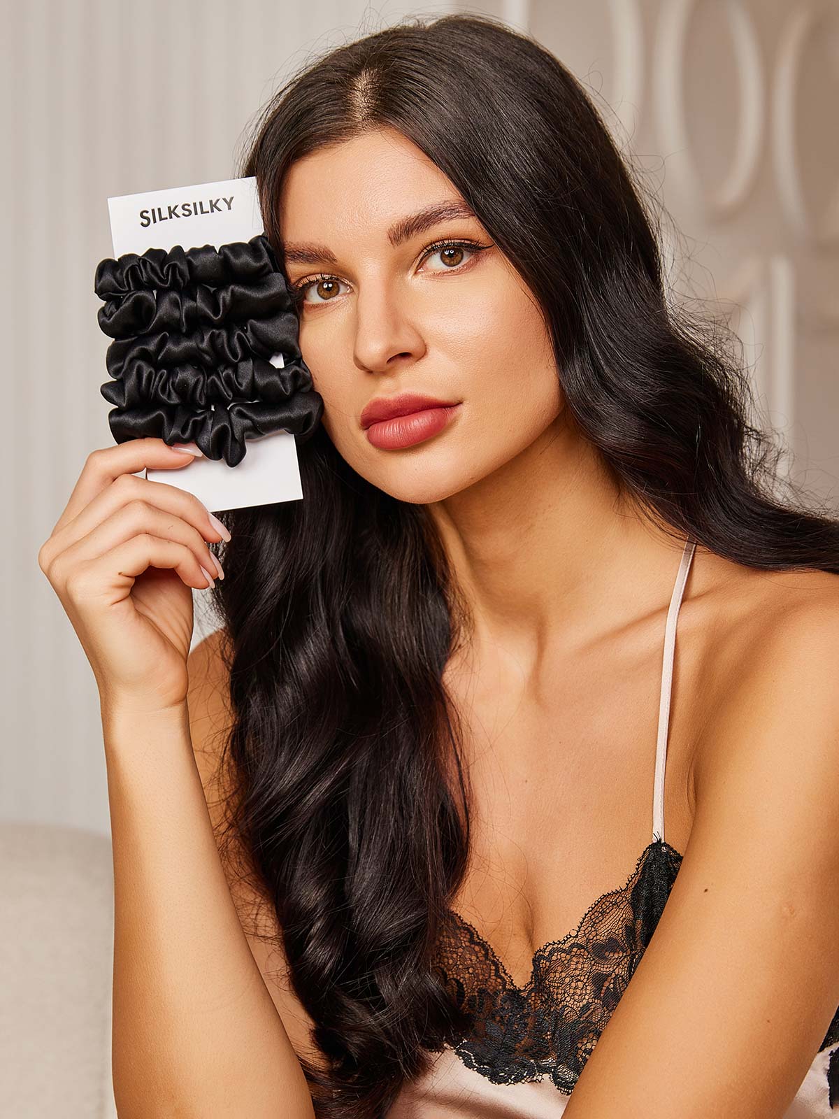 [Sort] SilkSilky-DK 19Momme Scrunchie 001