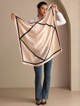 [Beige Firkant] SilkSilky-DK Halstørklæde 005