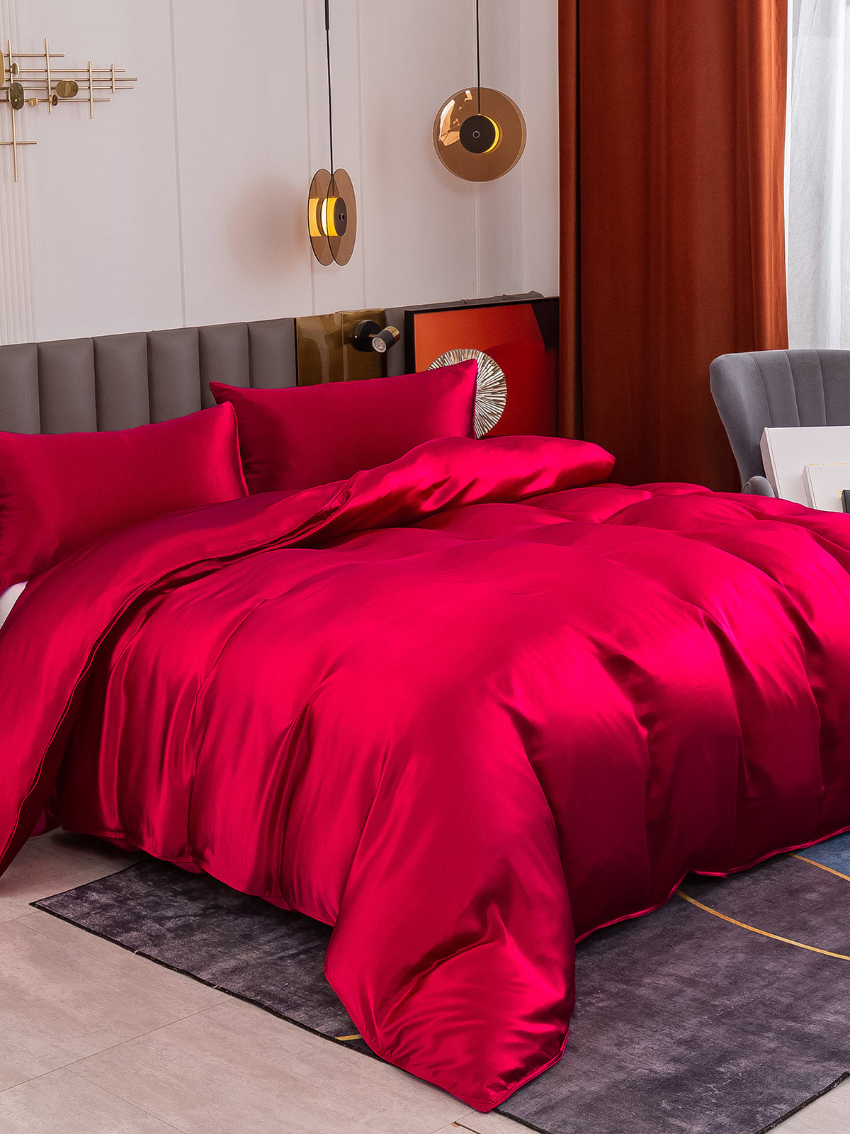[Vin] SilkSilky-DK 19Momme Bedding Set 001