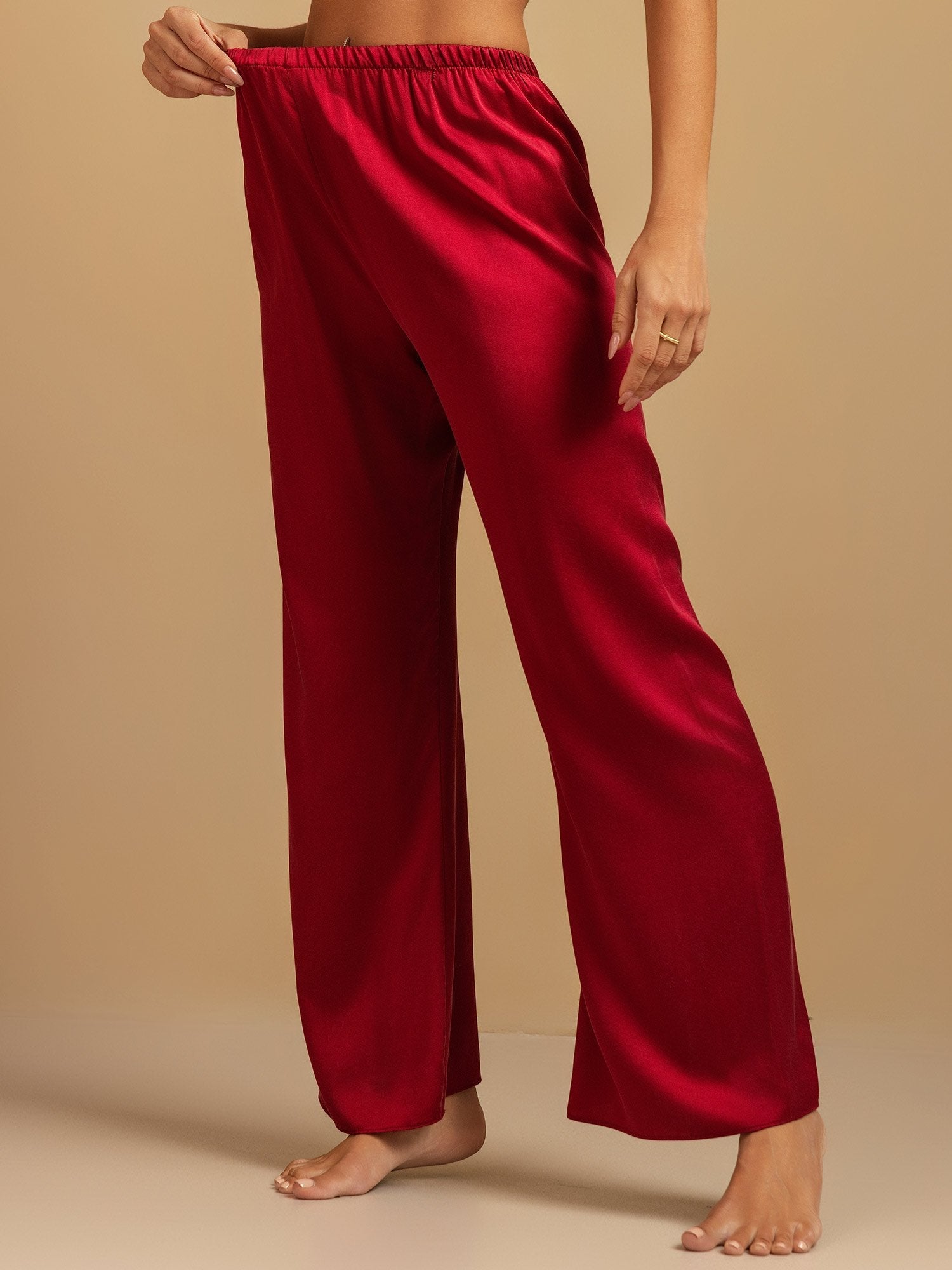 [Vin] SilkSilky-DK 19Momme Silke Womens Sleep Bottoms 001,