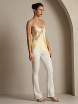 [Lysegul] SilkSilky-DK Spaghetti Strap V Neck Camisole Top 009