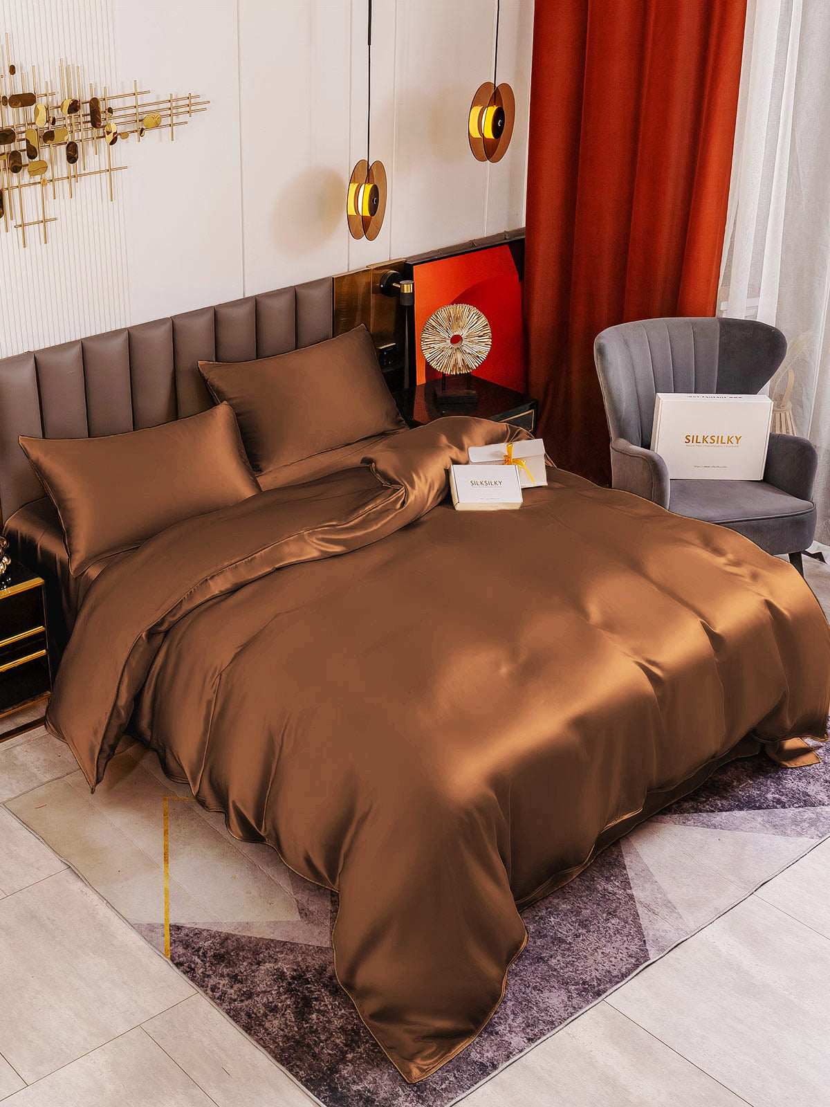 [Kaffe] SilkSilky-DK 19Momme Bedding Set 001