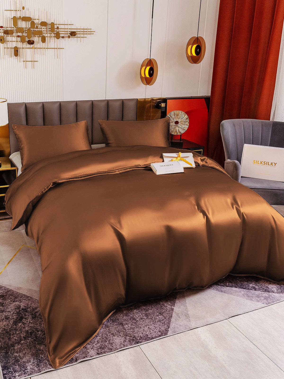 [Kaffe] SilkSilky-DK 19Momme Bedding Set 003