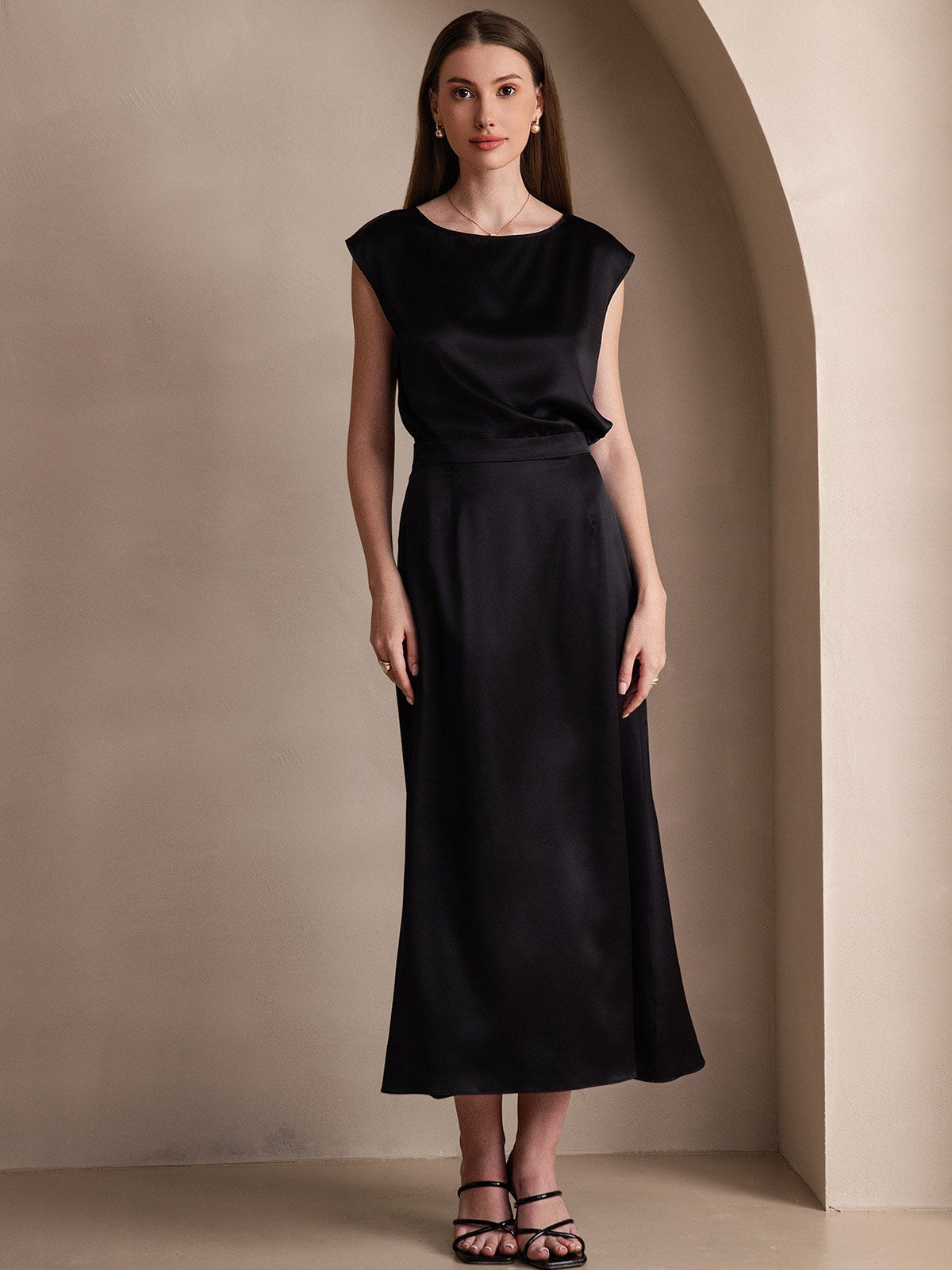 [Sort] SilkSilky-DK 19Momme Silke Skirt 001