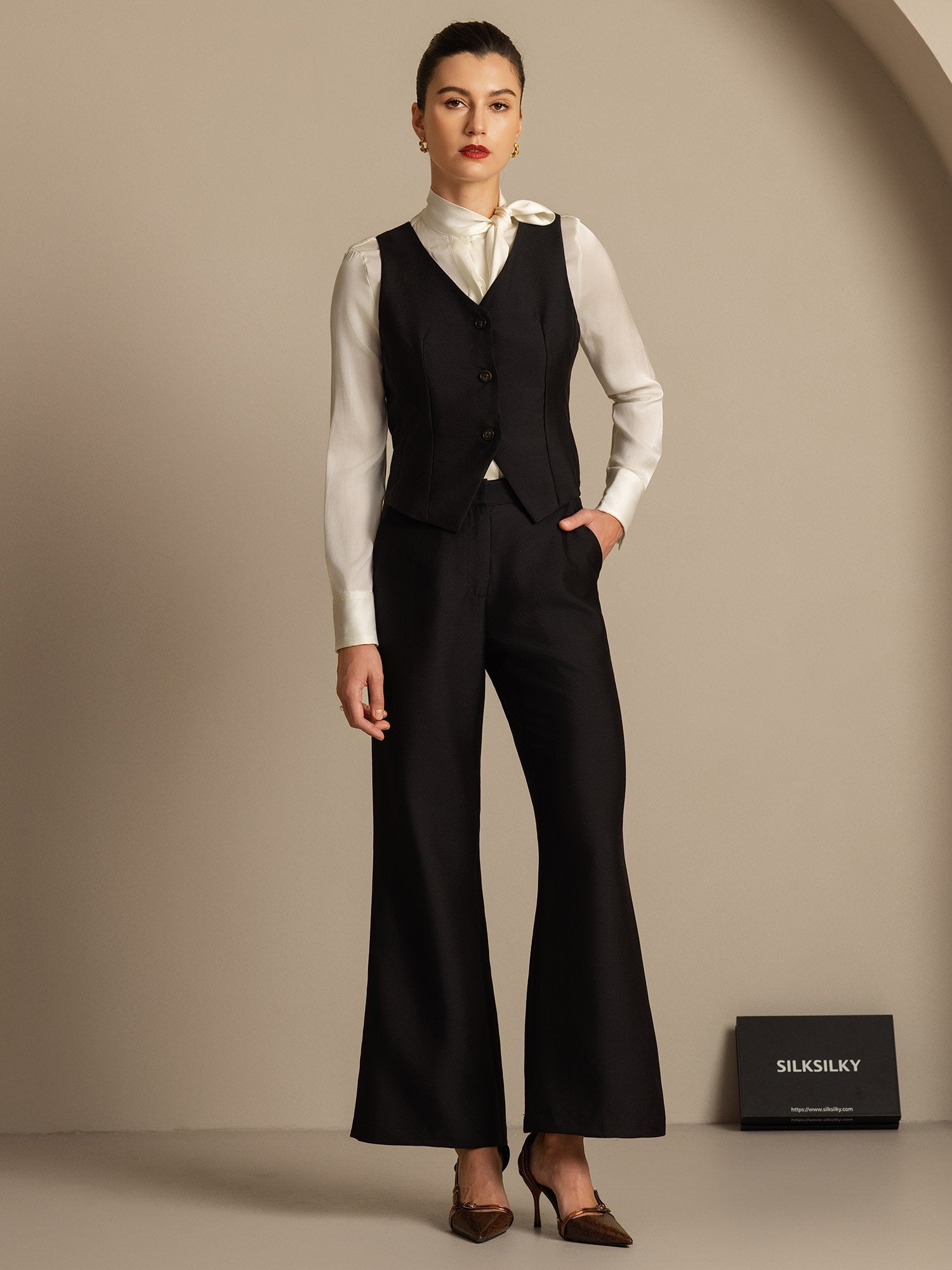 [Sort] SilkSilky-DK 32Momme Silke Womens Pants 006,