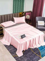 [Lyserød] SilkSilky-DK 25Momme Bedding Set 002