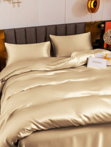 [Beige] SilkSilky-DK 19Momme Sengesæt 004