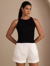 [Sort] SilkSilky-DK Sleeveless Round Neck Camisole Top 001