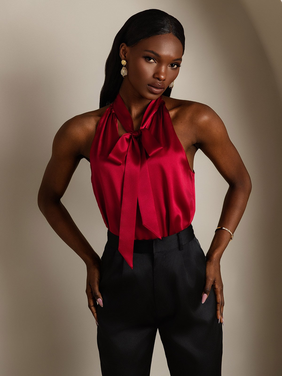 SilkSilky-DK 19Momme Silke Womens Shirt Vin 004