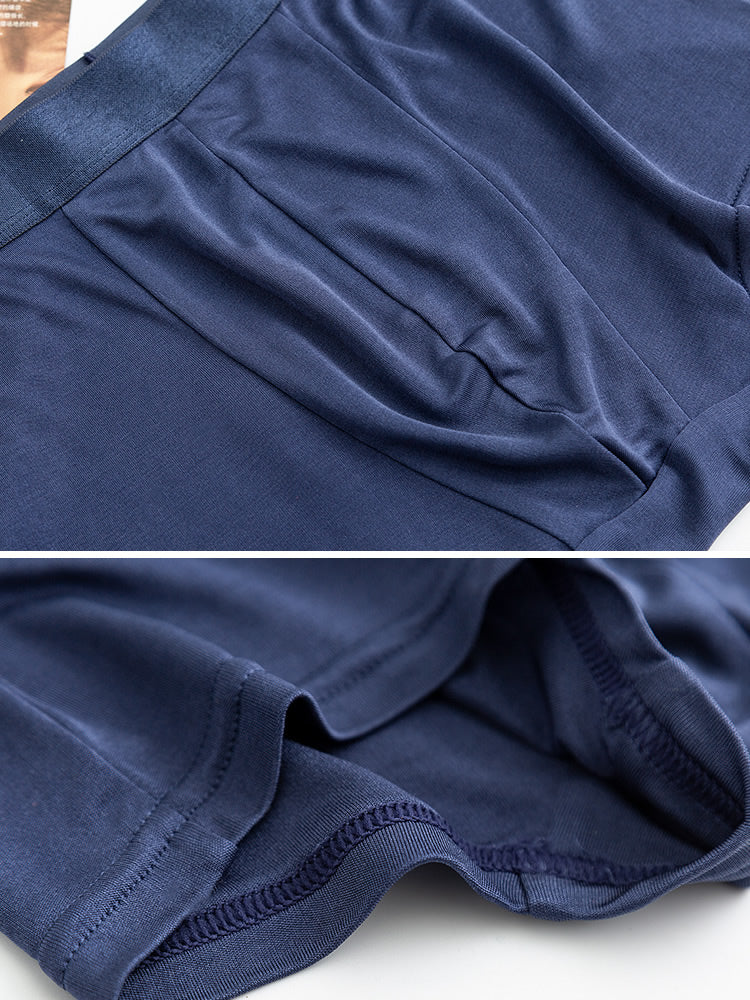 [Mørkeblå] SilkSilky-DK Mens Underwear 007