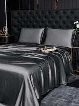 [Mørkegrå] SilkSilky-DK 19Momme Bedding Set 003