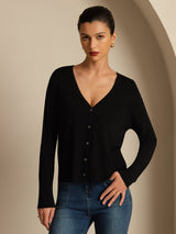[Sort] SilkSilky-DK Long Sleeve Dame Cardigan 003