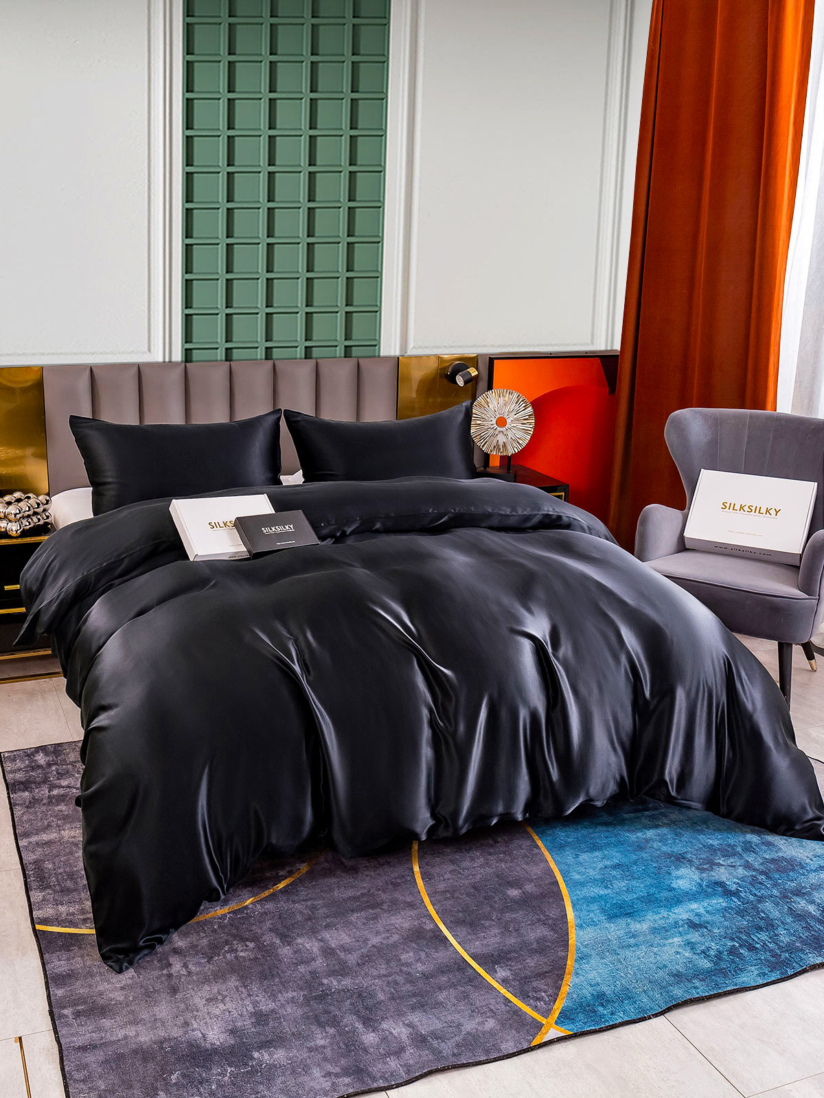 [Sort] SilkSilky-DK 25Momme Bedding Set 005