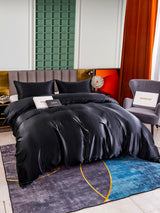 [Sort] SilkSilky-DK 25Momme Sengesæt 005