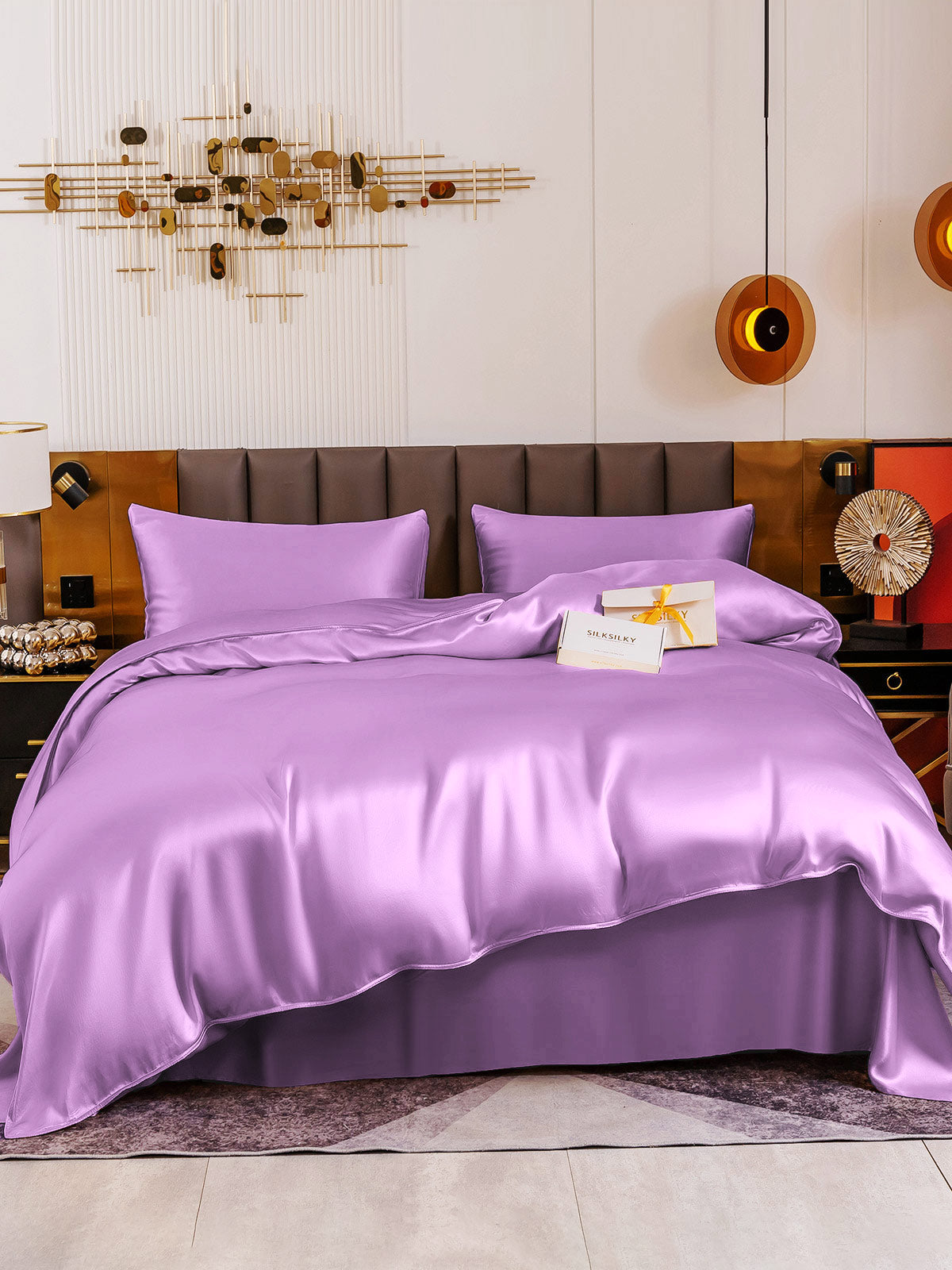 [Lavendel] SilkSilky-DK 19Momme Bedding Set 002