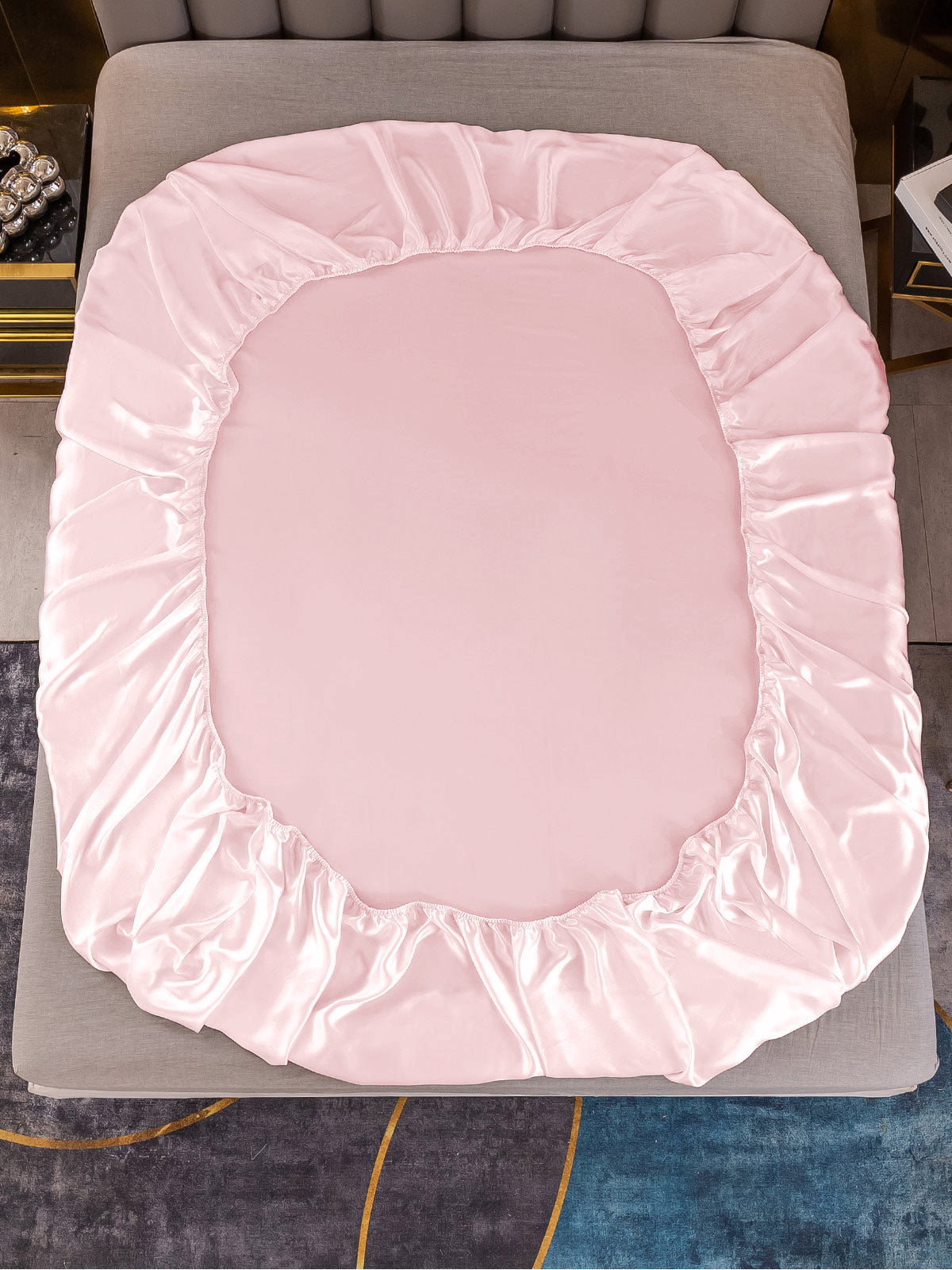 [Lyserød] SilkSilky-DK 19Momme Bedding Set 005