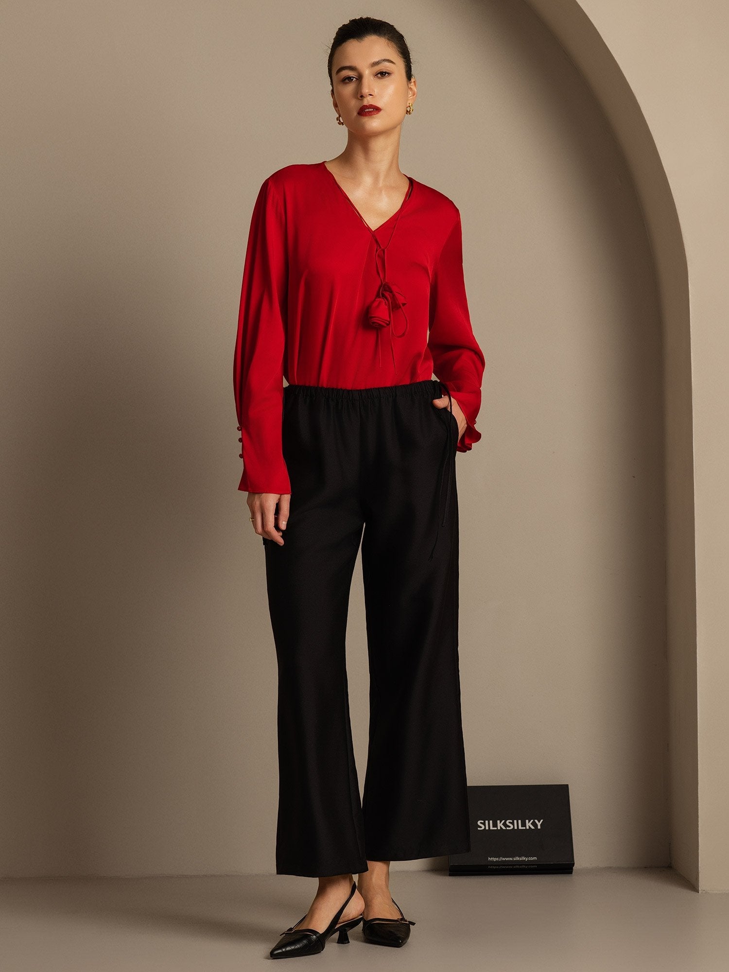 [Sort] SilkSilky-DK 32Momme Silke Womens Pants 007,