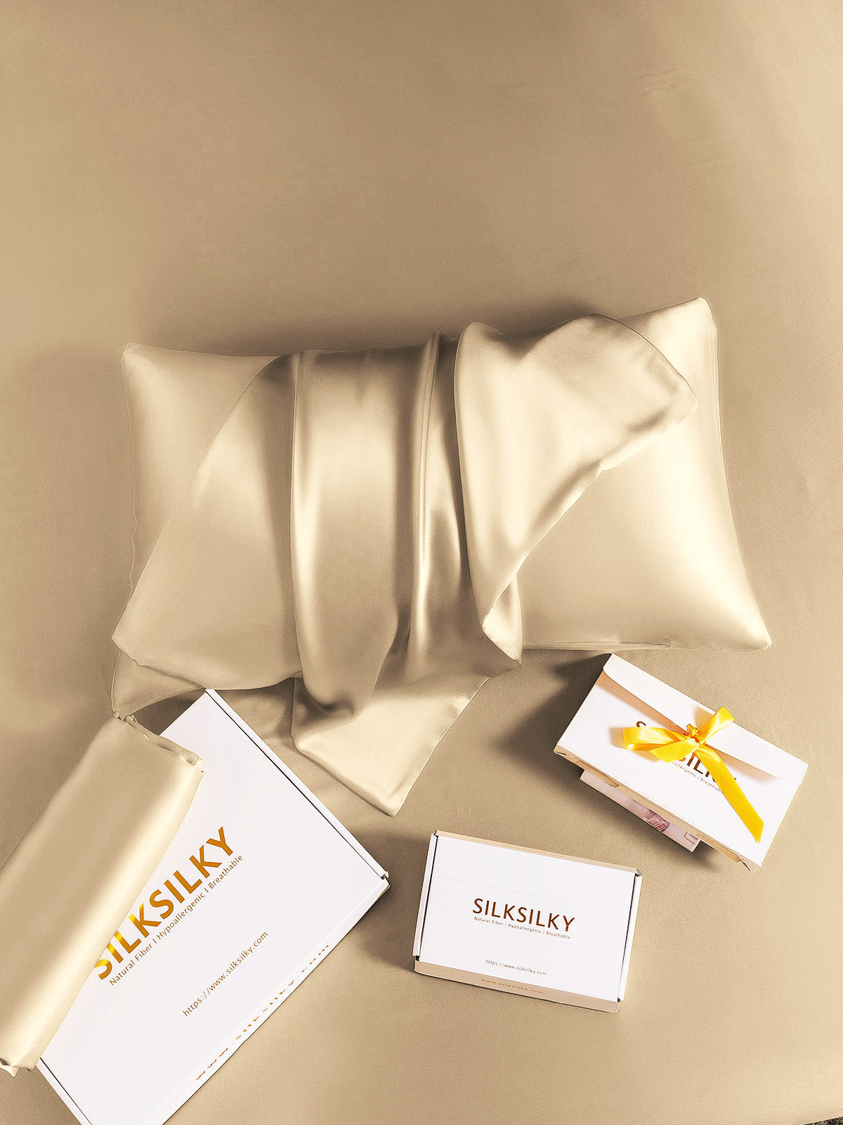 [Sølv] SilkSilky-DK 22Momme Pillowcase 004