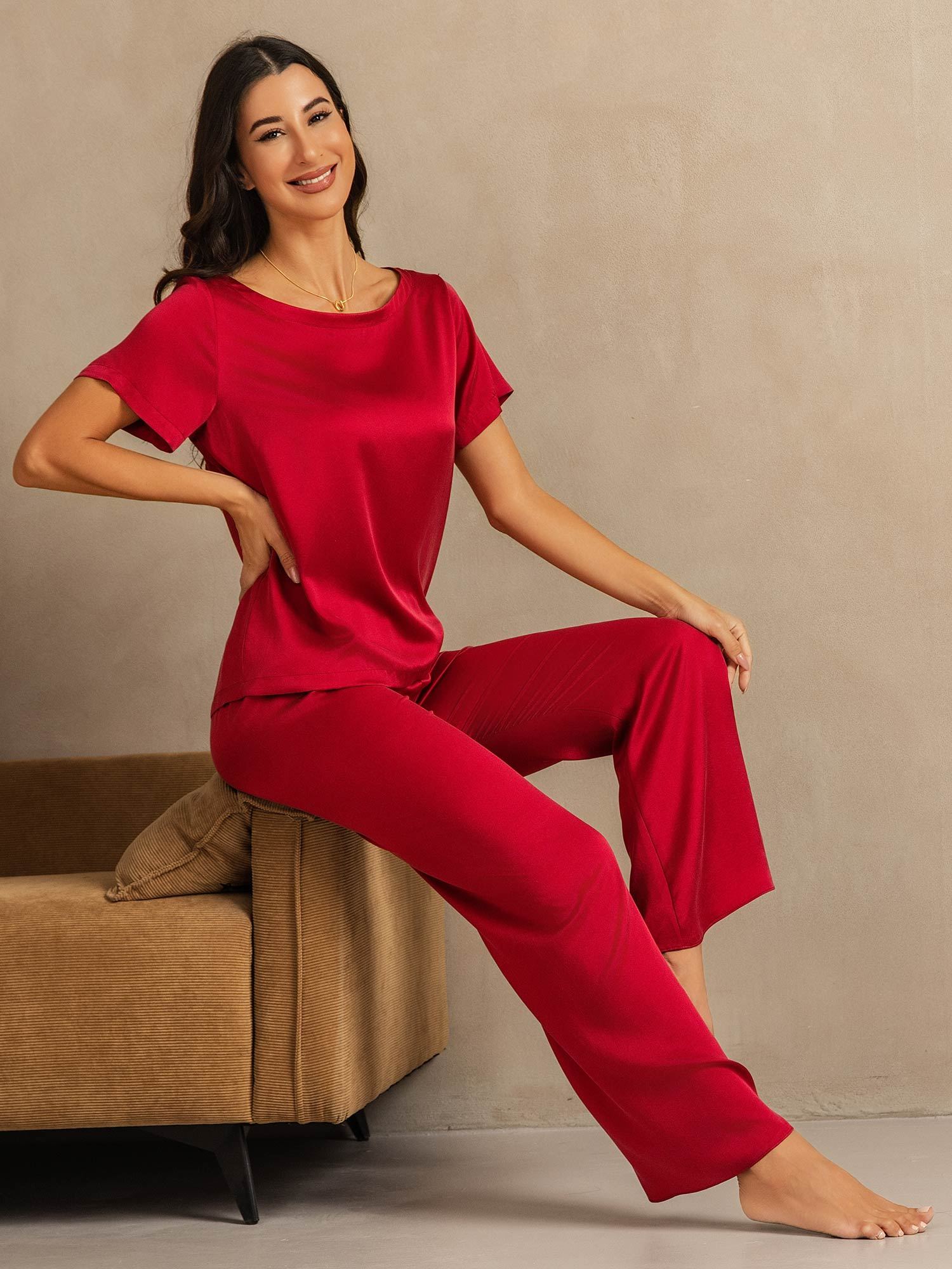 [Vin] SilkSilky-DK 19Momme Silke Womens Pajamas 007