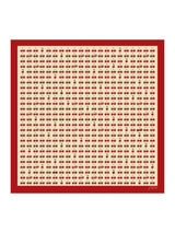 [Beige Kirsebær] SilkSilky-DK Scarf 001