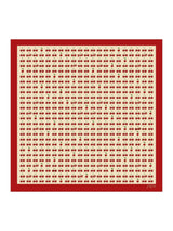 [Beige Kirsebær] SilkSilky-DK Halstørklæde 001