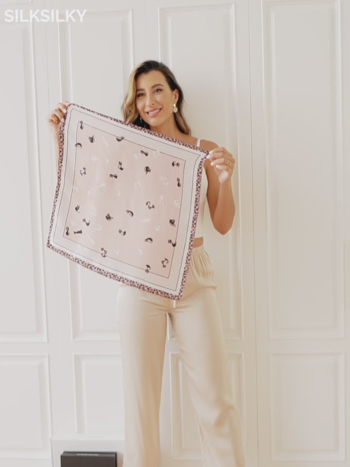 SilkSilky-DK Pure Silk Scarf-video-001