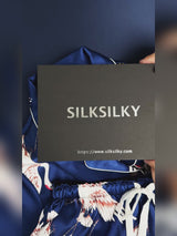 SilkSilky-DK Short Sleeve Lapel Collar Dame Pyjamas video 001