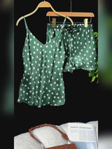 SilkSilky-DK Sleeveless V Neck Camisole Sæt video 001