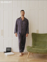 SilkSilky-DK 19Momme Pyjamas til Mænd video 001