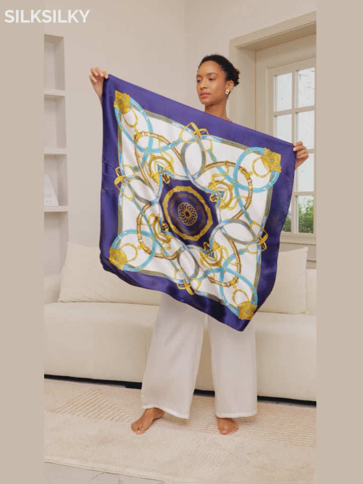 SilkSilky-DK Pure Silk Scarf-video-001