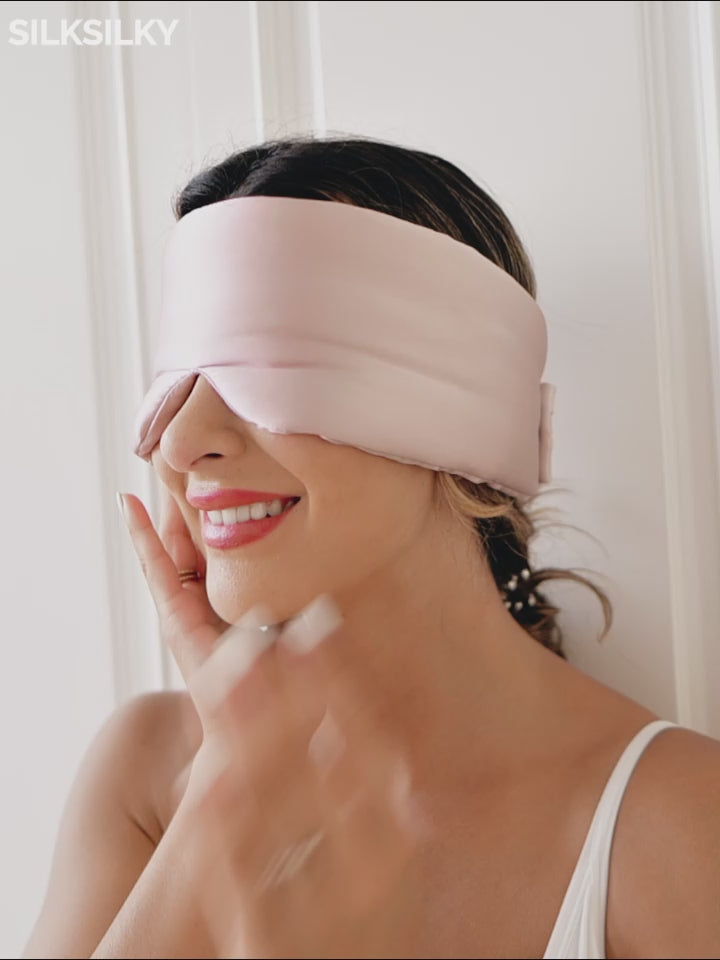 SilkSilky-DK 19Momme Eye Mask video 001