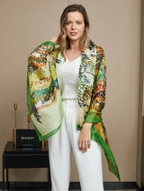 [P072] SilkSilky-DK Pure Silk Scarf 002