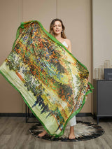 [P072] SilkSilky-DK Pure Silk Scarf 003